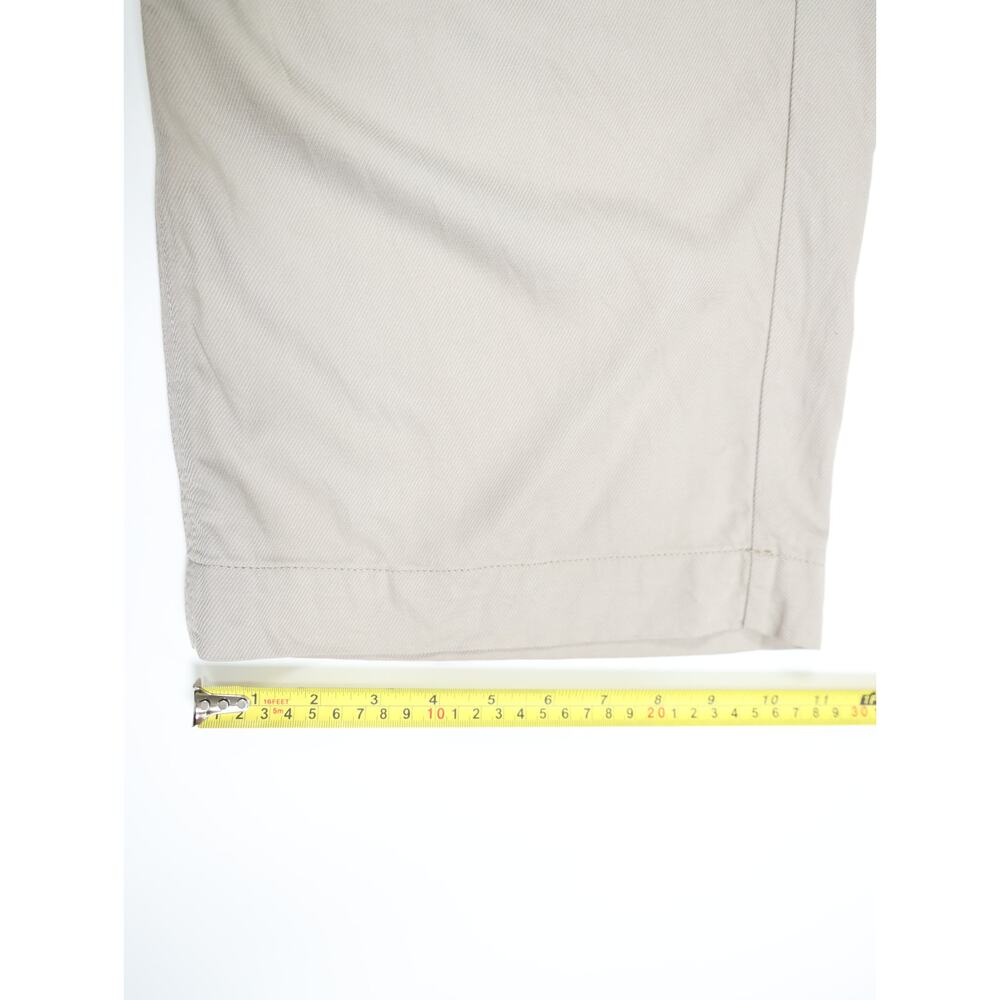 Madewell Wide Leg Pleated Trouser Pants 10 Khaki TENCEL Capsule Minimalist Luxe - Picture 11 of 15
